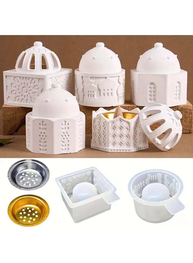 Middle Eastern Style Incense Burner Lid Mold DIY Resin Silicone Jewelry Casting Mold - Image 1